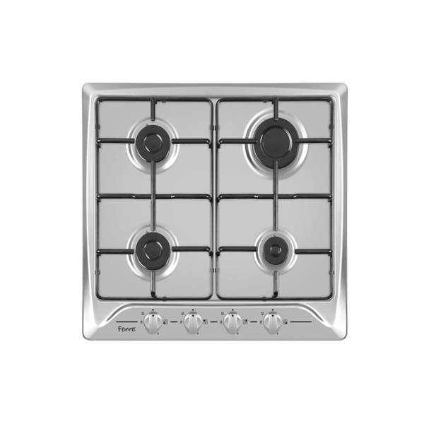 Ferre PLAQUE ENCASTRABLE 4 FEUX INOX FRONT EMAILLE 1