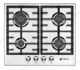 Franco Plaque de cuisson 4 feux 343-IF 60cm Inox 1