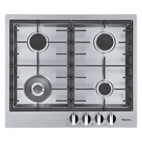 FOCUS PLAQUE ENCASTRABLE LINE QUADRA.60 Inox 60 cm