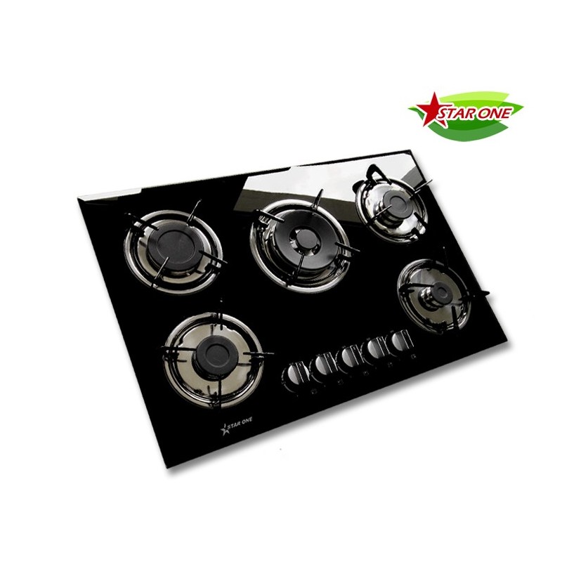 STAR ONE PLAQUE DE CUISSON 5 FEUX EN VERRE 1