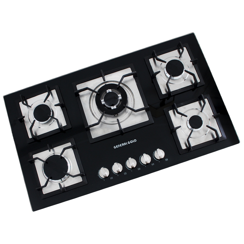 GENERAL GOLD PLAQUE DE CUISSON EN VERRE GGG205 5 FEUX / NOIR au