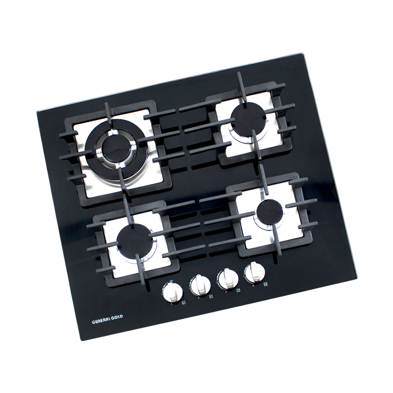 GENERAL GOLD  PLAQUE DE CUISSON EN VERRE GG-G204 4 FEUX / NOIR 1