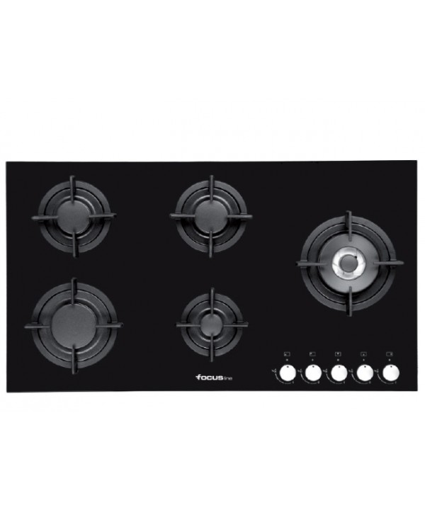 FOCUS PLAQUE DE CUISSON F8179B Vitrocrystal 5 feux 90cm