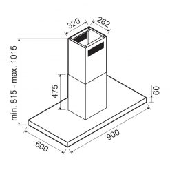 FOCUS HOTTE 90CM FILO 9020 2