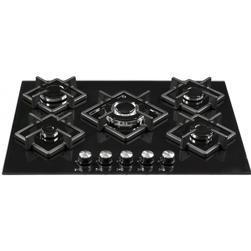 Franco PLAQUE DE CUISSON 70353-BF 5 FEUX 70 CM NOIR 1