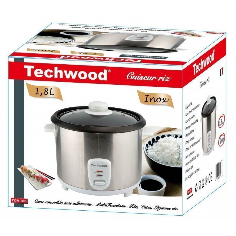 Techwood CUISEUR RIZ TCR-186 INOX 2