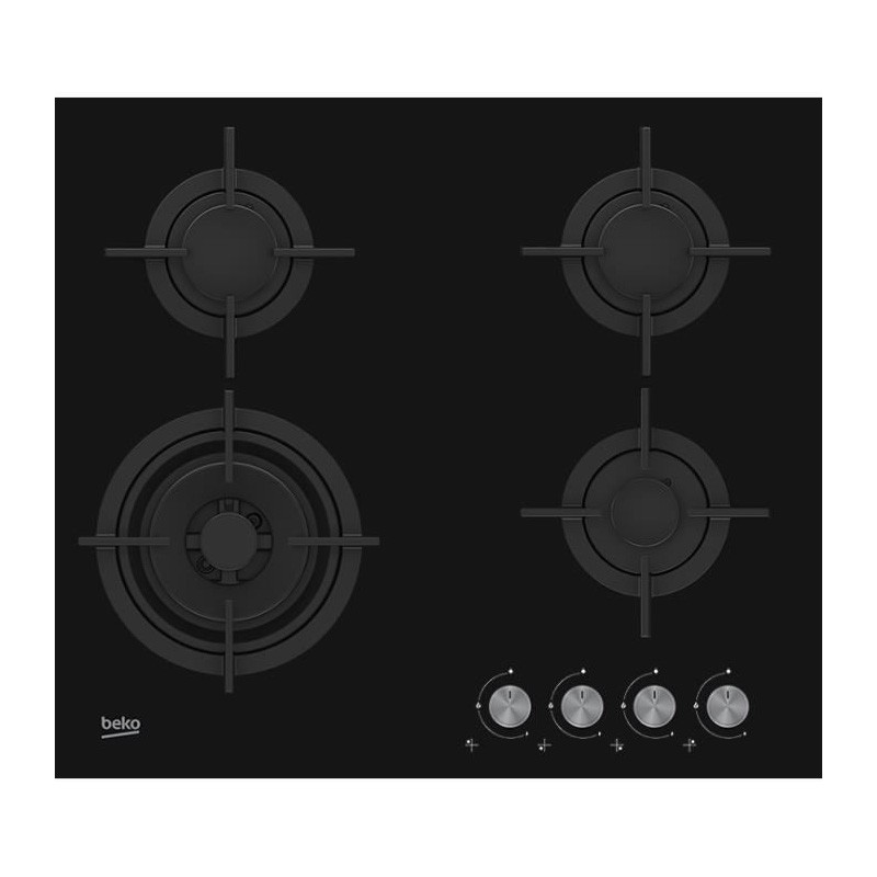 BEKO PLAQUE DE CUISSON EN VERRE HIZG 64120S / NOIR 1