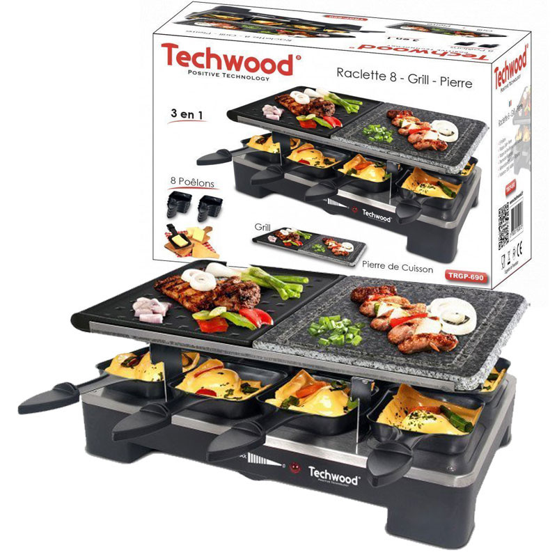 Techwood APPAREIL DE CUISSON 3EN1 TRGP-690 1400W - NOIR 1