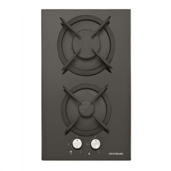 Silverline PLAQUE éLECTRIQUE 30CM 2 FEUX NOIR AS5263B01.FFD 1