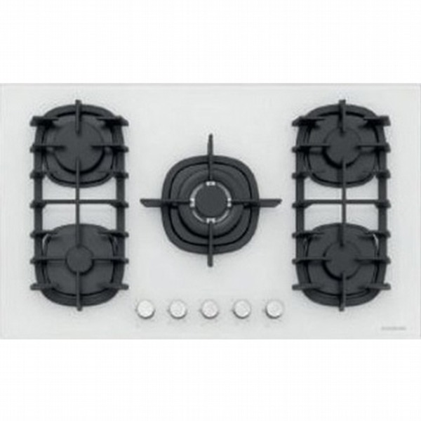 Silverline PLAQUE à GAZ 75CM 5 FEUX BLANC SéCURITé THERMOCOUPLE