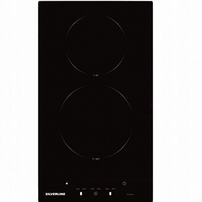 Silverline PLAQUE éLECTRIQUE 30CM VITROCéRAMIQUE NOIR 2 FEUX VC5075B01 1