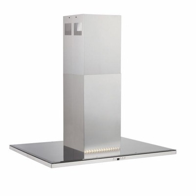 Silverline HOTTE CENTRALE 90CM INOX+VERRE 4250.90 1