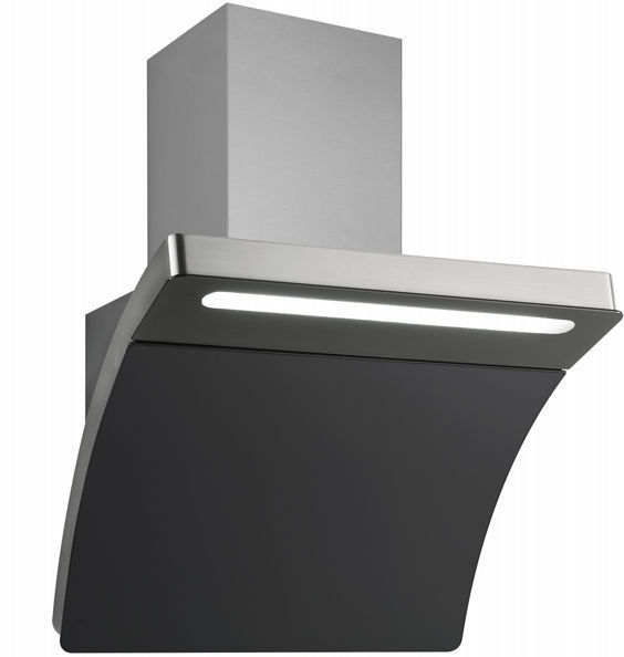 Silverline HOTTE DéCORATIVE 80CM VERRE NOIR 3433.80 1