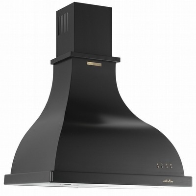 Silverline HOTTE MURALE RUSTIQUE 60CM NOIR 2238.60RSNOIR 1