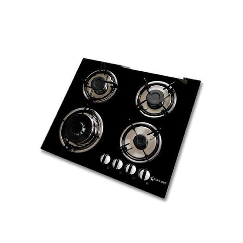 STAR ONE STARONE ST-G624, TABLE DE CUISSON à GAZ ENCASTRABLE 4 FEUX 60 CM  1