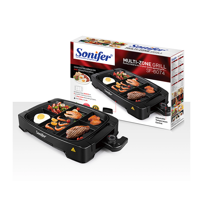 Sonifer SF-6074, BARBECUE éLECTRIQUE MULTI-PORTIONS 1500 WATTS ANTIADHéSIF 1