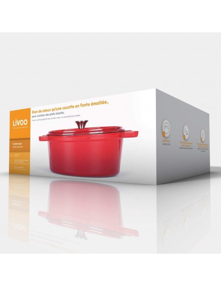 LIVOO Cocotte Ovale LIVOO 29 CM - 4.5 Litres (MEP129R) 3