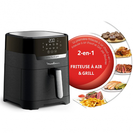 Moulinex FRITEUSE GRILL SANS HUILE EASY FRY DIGITAL 1400 W au meilleur prix  en Tunisie sur