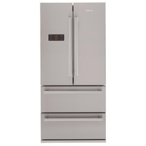 BEKO Réfrigérateur GNE60500X Side By Side 396L Silver 1