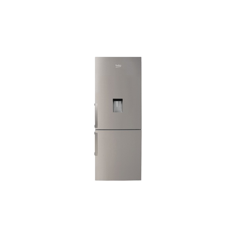 BEKO Réfrigérateur combine RCNE365K21DX No Frost 365L avec Fontaine Inox 1