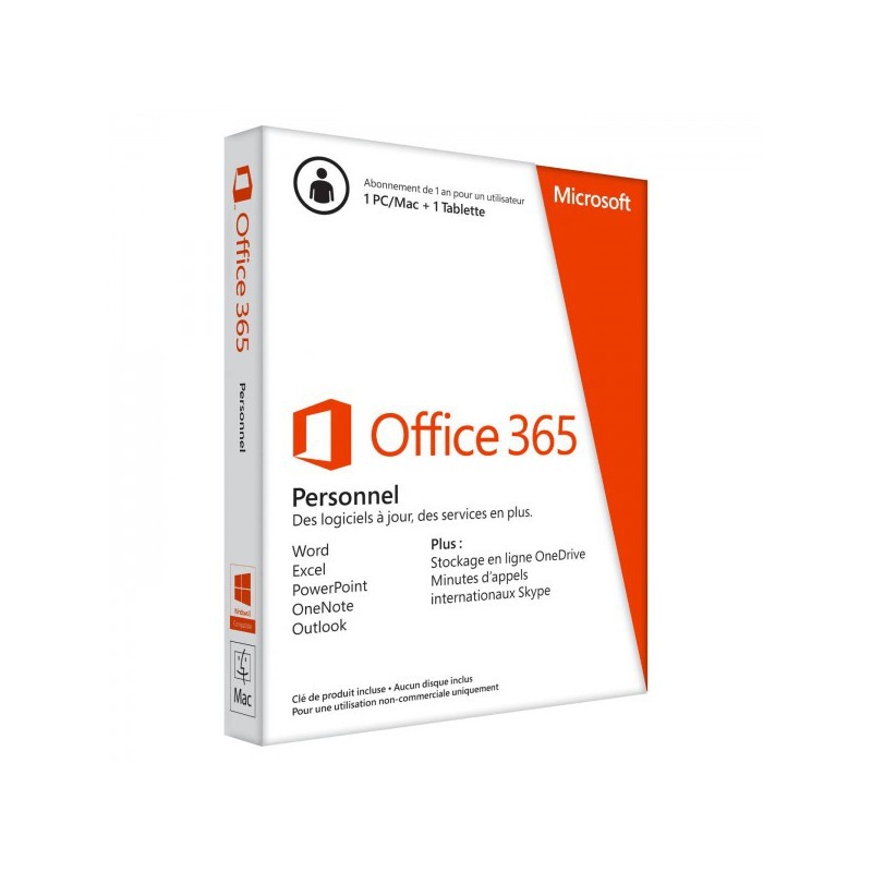 MICROSOFT Office 365 Personnel 32/64 / Français 1