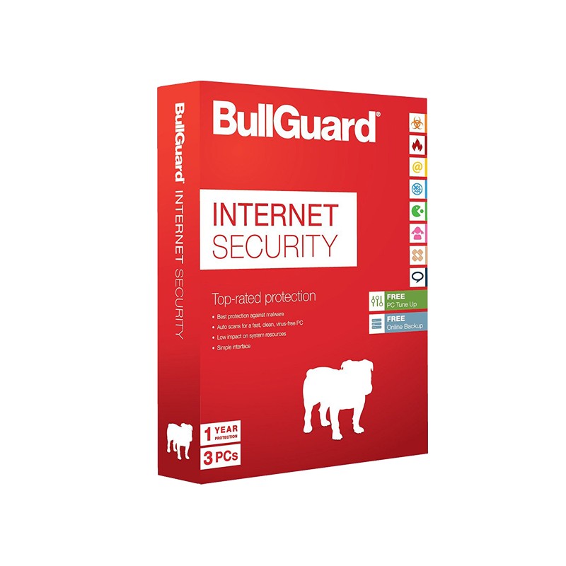 BULLGUARD AntiVirus Internet Security 3 Poste - 1 an 1