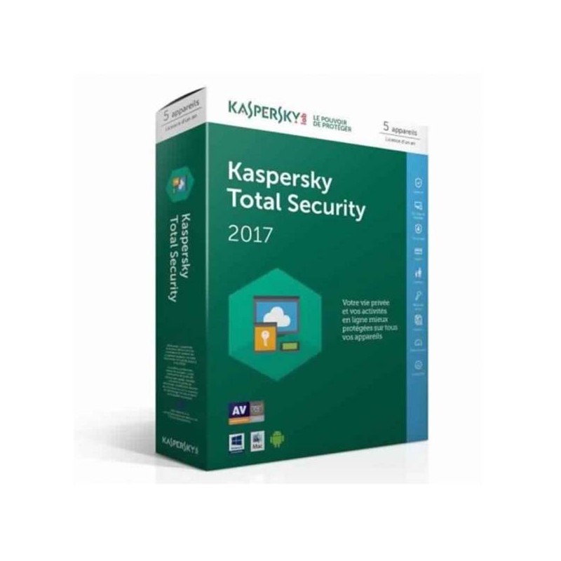 KASPERSKY Total Security 5 postes 1 an 1