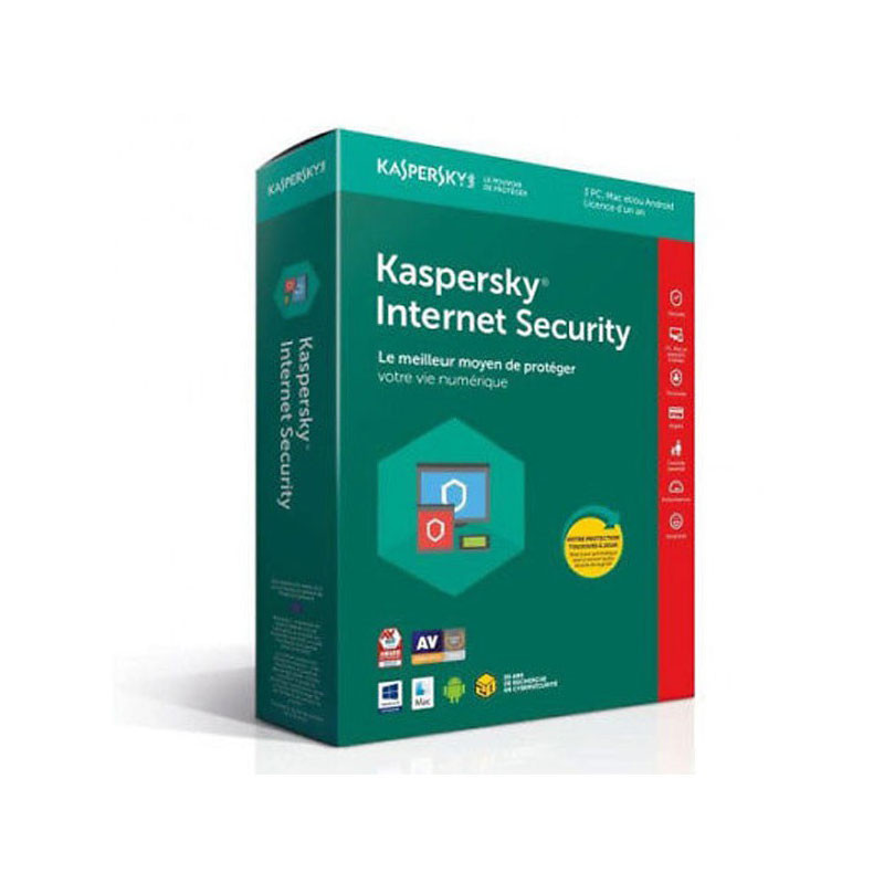 KASPERSKY ANTIVIRUS INTERNET SECURITY 2019 - 1 AN / 3 PC 1