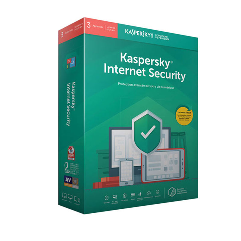 KASPERSKY ANTIVIRUS INTERNET SECURITY 2019 - 1 AN / 1 PC 1