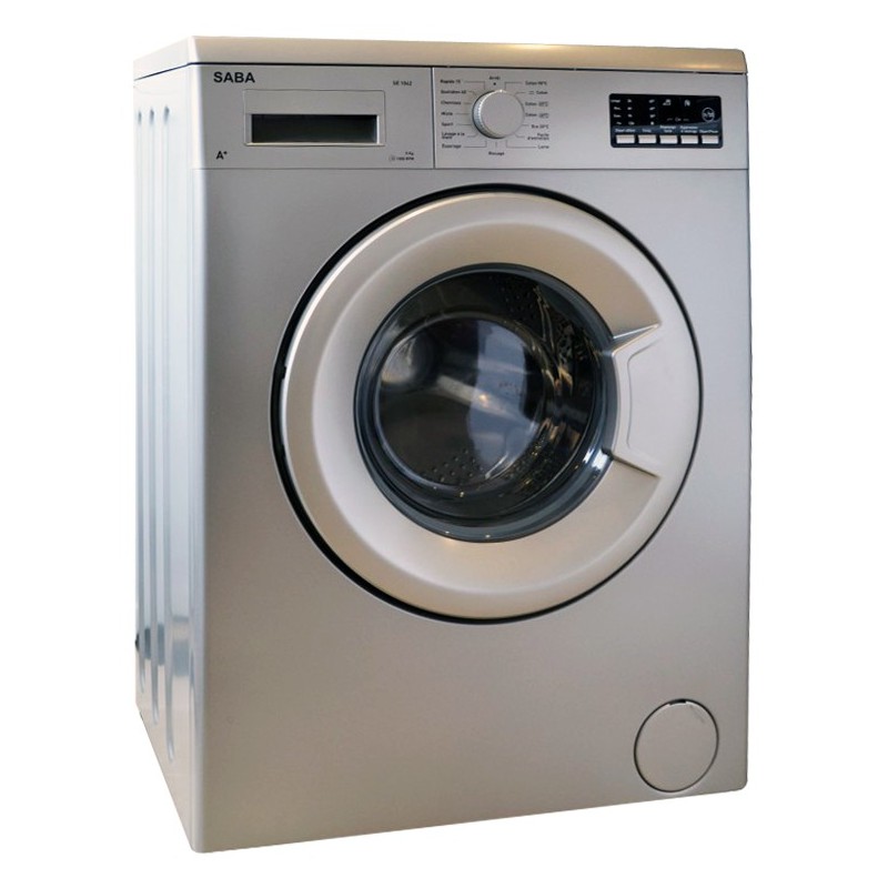 SABA Machine à laver Automatique SE1042 5Kg Silver 1