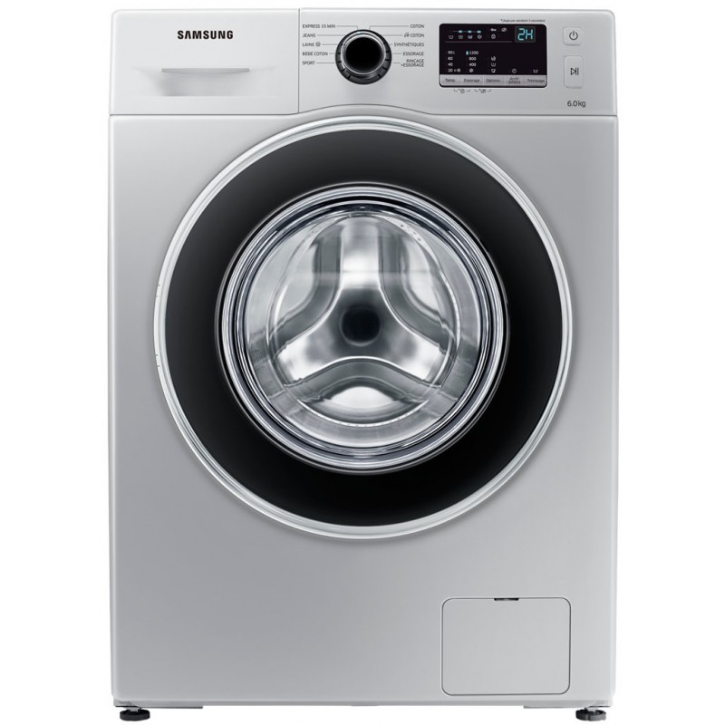 SAMSUNG Machine a laver 6 KG WW3000J avec tambour Diamond Drum Silver  1