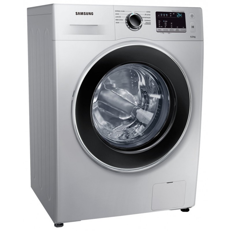 SAMSUNG Machine a laver 6 KG WW3000J avec tambour Diamond Drum Silver  2