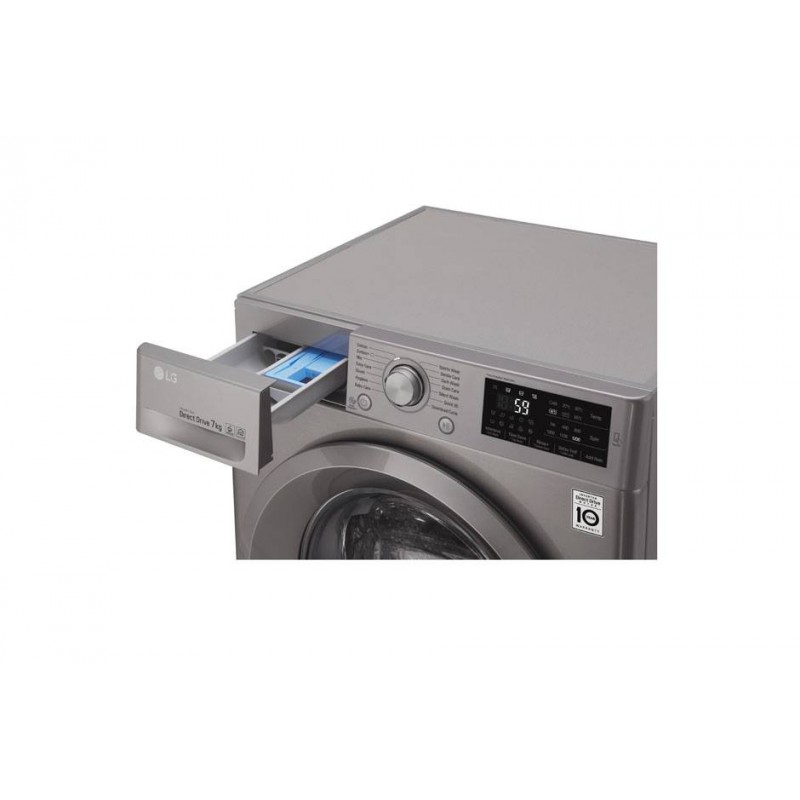 LG Machine à Laver Direct Drive Six Motion 7 kg luxury FH496QDG24 silver  2