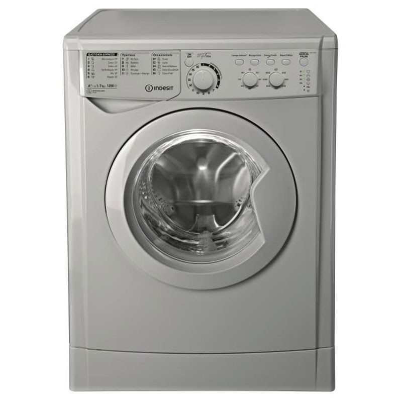 Indesit MACHINE à LAVER FRONTALE EWC71252S-FR 7KG AUTOMATIQUE SILVER 1