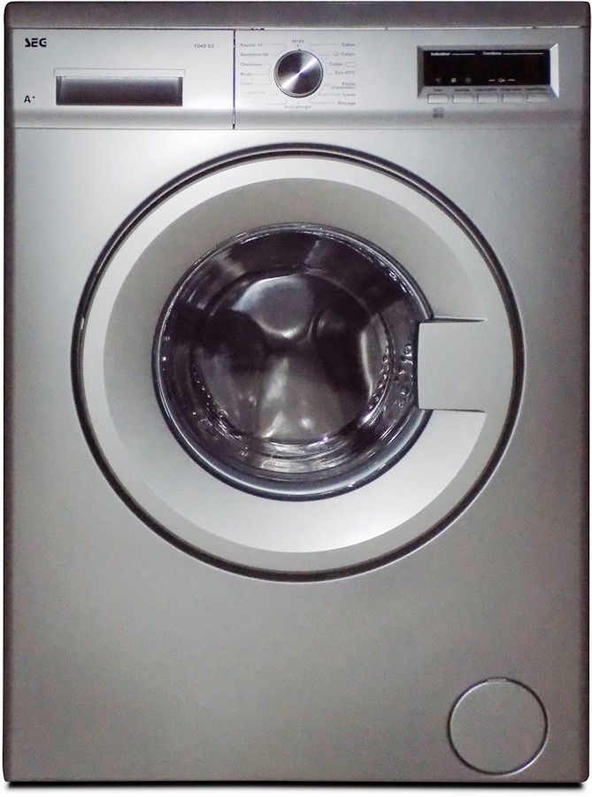 SEG LAVE LINGE 1049-S2 7KG 1000TR SILVER 1