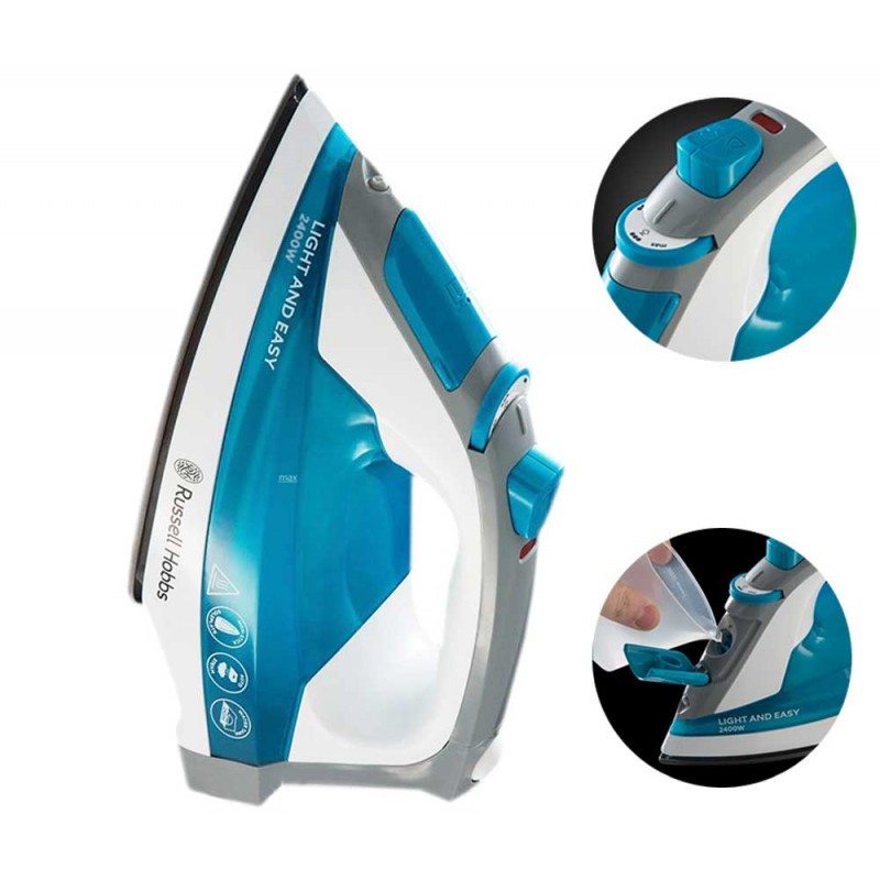 RUSSELL HOBBS FER à REPASSER LIGHT & EASY IRON 23590-56 2400W BLEU 2