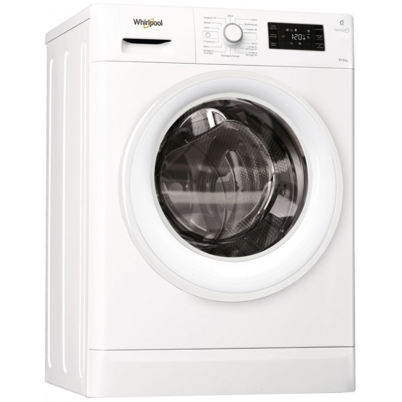 Whirlpool MACHINE A LAVER HUBLOT LAVANTE SéCHANTE 6é SENS / 9 KG / BLANCHE 1