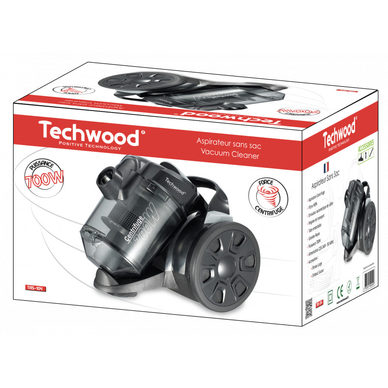 Techwood ASPIRATEUR SANS SAC TAS-104 700W 2