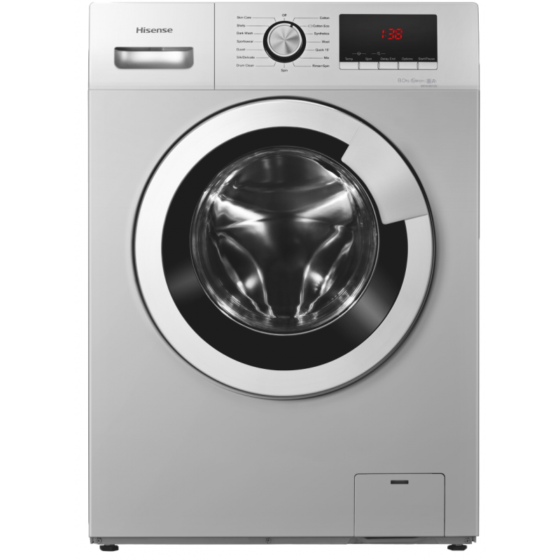 HISENSE - LAVE LINGE FRONTALE WFHV8012 8KG / SILVER prix tunisie