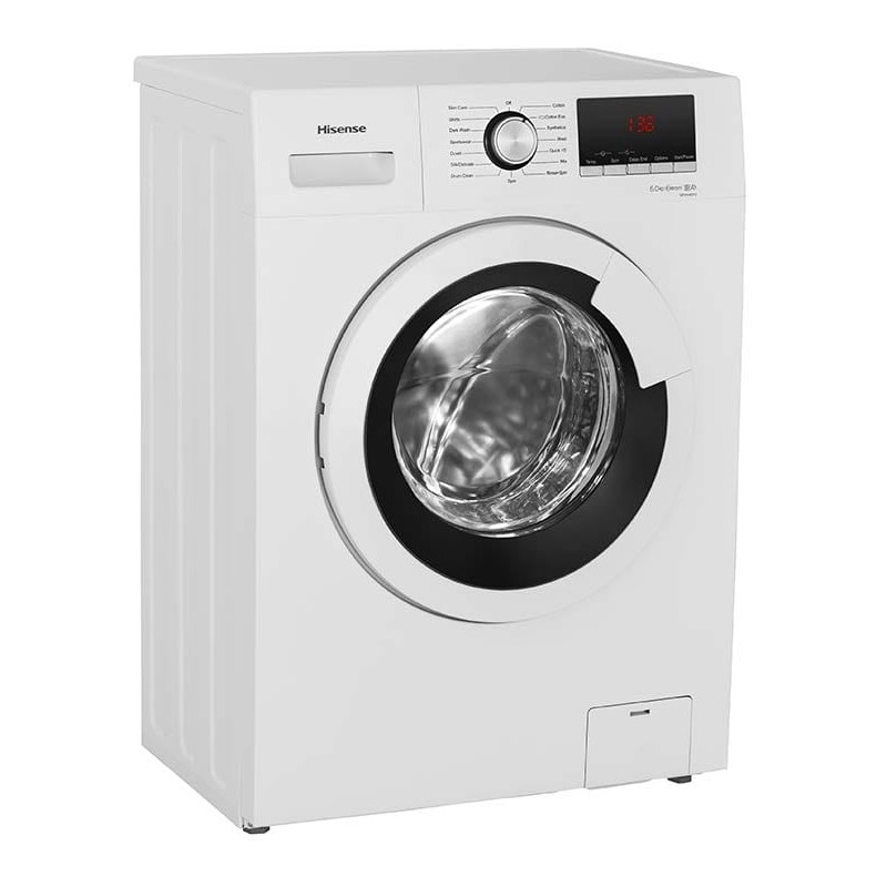 HISENSE LAVE LINGE FRONTALE WFHV8012 8KG / BLANC + LIQUIDE ARIEL 3KG OFFERT