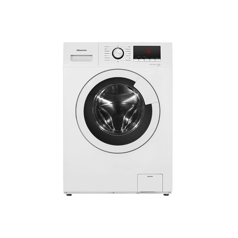 HISENSE LAVE LINGE FRONTALE WFHV8012 8KG / BLANC + LIQUIDE ARIEL 3KG OFFERT 2