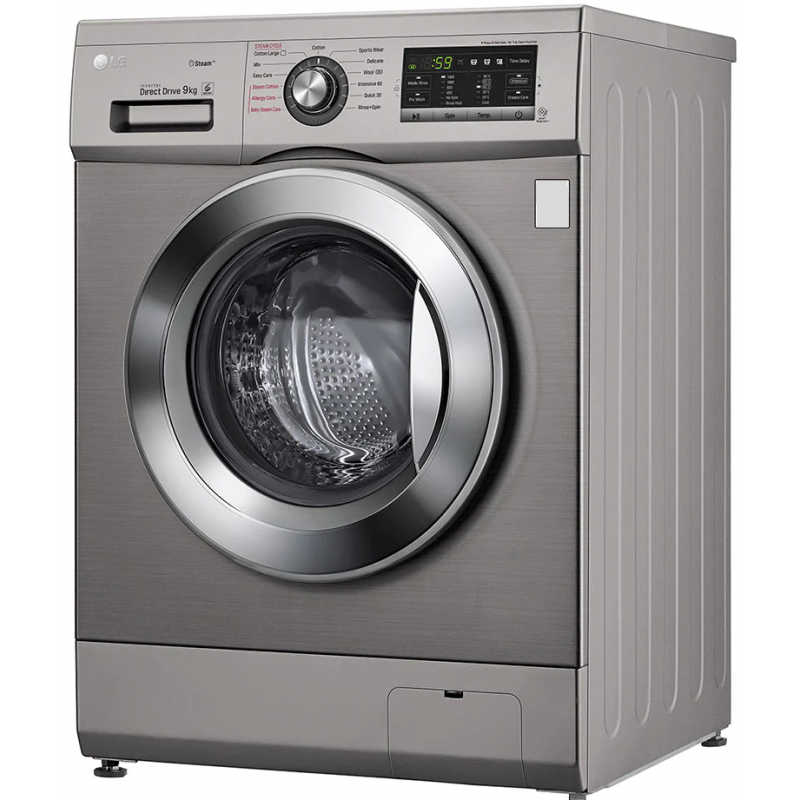 LG MACHINE À LAVER LAVANTE SéCHANTE AUTOMATIQUE 9 KG / SILVER 2