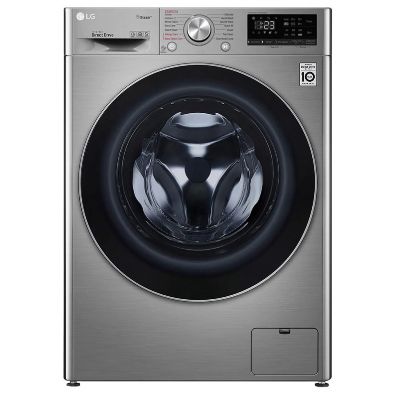 LG MACHINE à LAVER à VAPEUR 9 KG / SMART DD 6M / SILVER