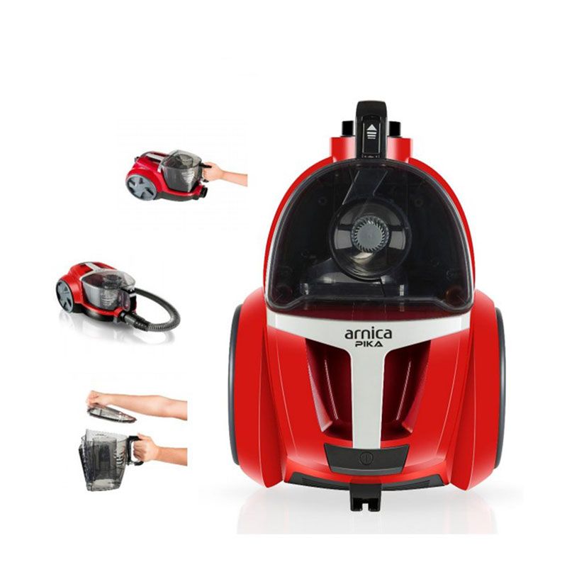 ARNICA ASPIRATEUR SANS SAC A-ET-14401-RB 750W-2000W - ROUGE 3