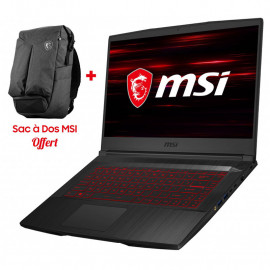 MSI PC PORTABLE GF65THIN I7-10750H 16GO 512 GO SSD RTX2060-6G NOIR 1