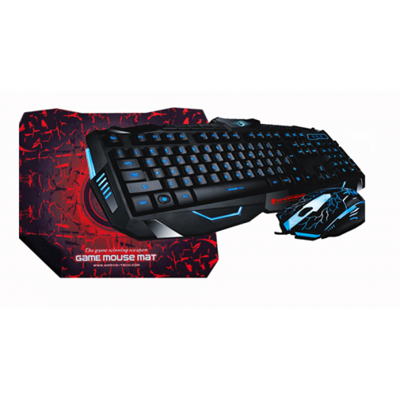 MARVO CLAVIER RéTRO KM400 + SOURIS GAMING 1