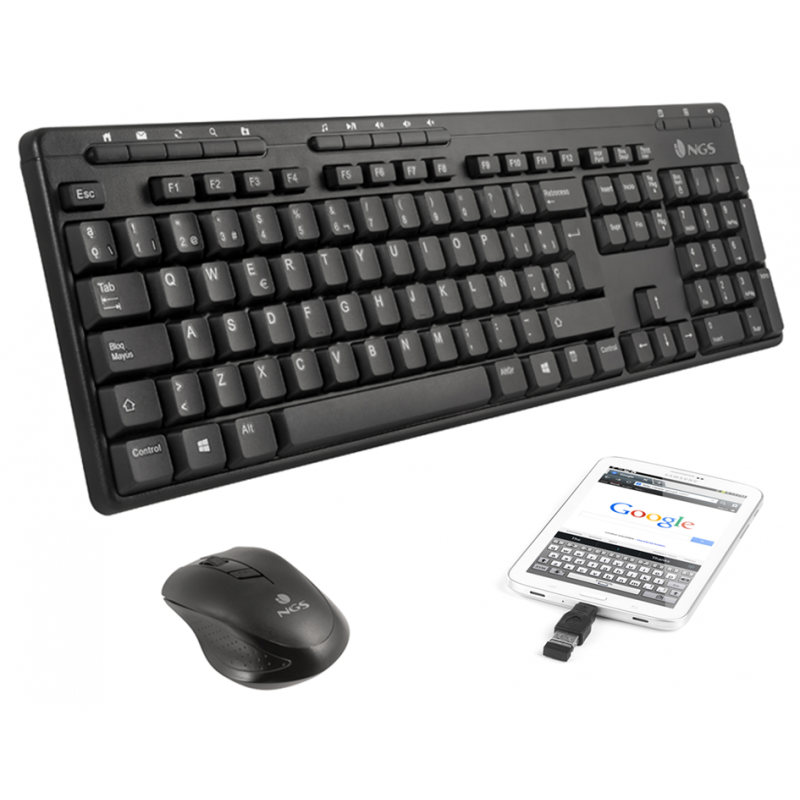 NGS CLAVIER SOURIS SANS FIL AVEC OTG EPSILON KIT 1