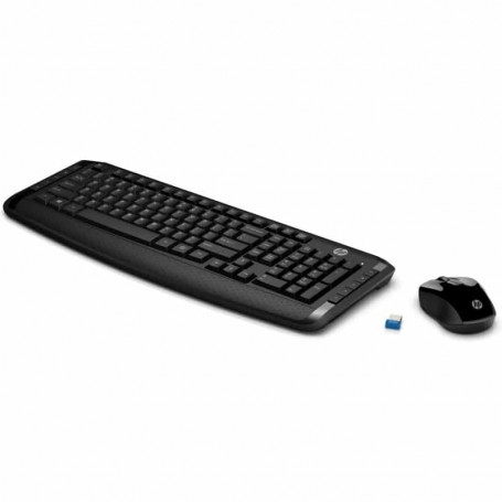 HP ENSEMBLE CLAVIER SOURIS SANS FIL 300 NOIR 2