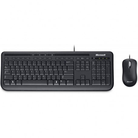 MICROSOFT ENSEMBLE CLAVIER + SOURIS NOIR APB-00007