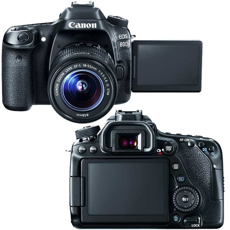 CANON Appareil Photo Reflex EOS 80D 24,2MP - WiFi 2